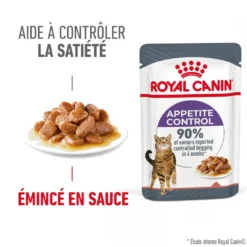 Pâtées pour chat émincés en sauce Royal Canin Appetite Control Care - 12 x 85 g