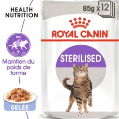 Pâtées pour chat stérilisé en gelée Royal Canin Sterilised - 12 x 85 g