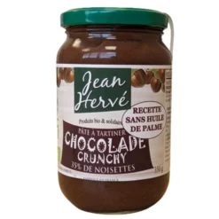 Pâte à tartiner crunchy choco noisette bio Jean Herve - 350 g