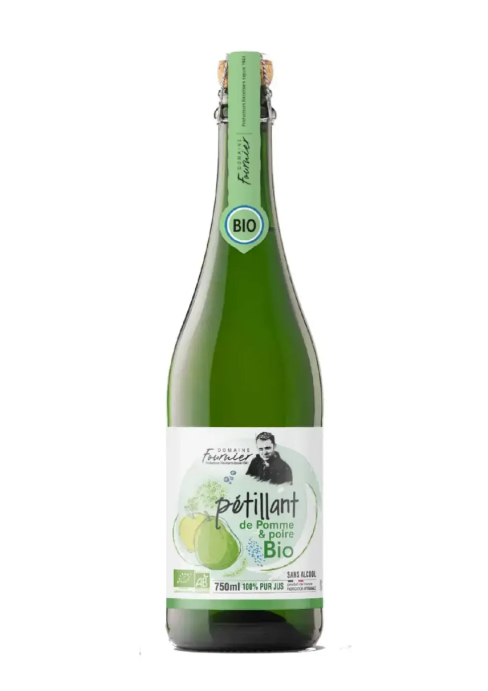 Pétillant pomme poire bio Domaine Fournier - 75 cl