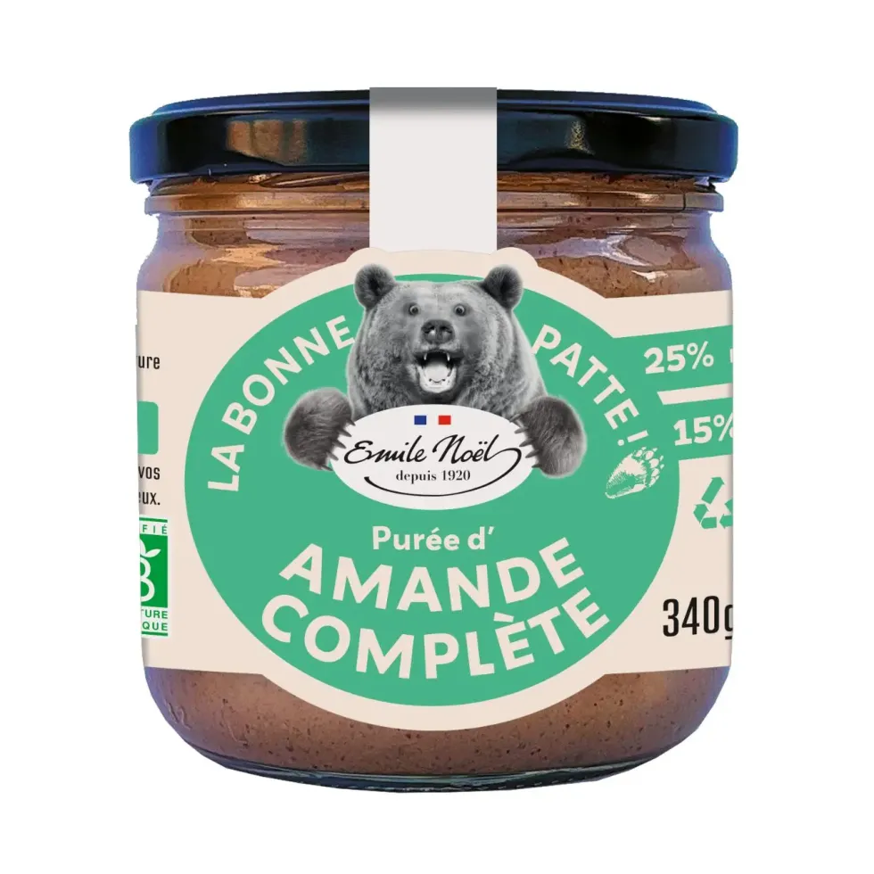 Purée d’amande complète bio Émile Noël La bonne patte - 340 g