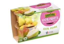 Purée de fruits 100% poire bio - 4 x 100g