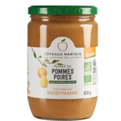 Purée de pommes poires bio en bocal Coteaux Nantais - 630 g