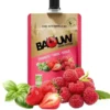Purée framboise fraise basilic bio Baouw - Gourde de 90 grammes