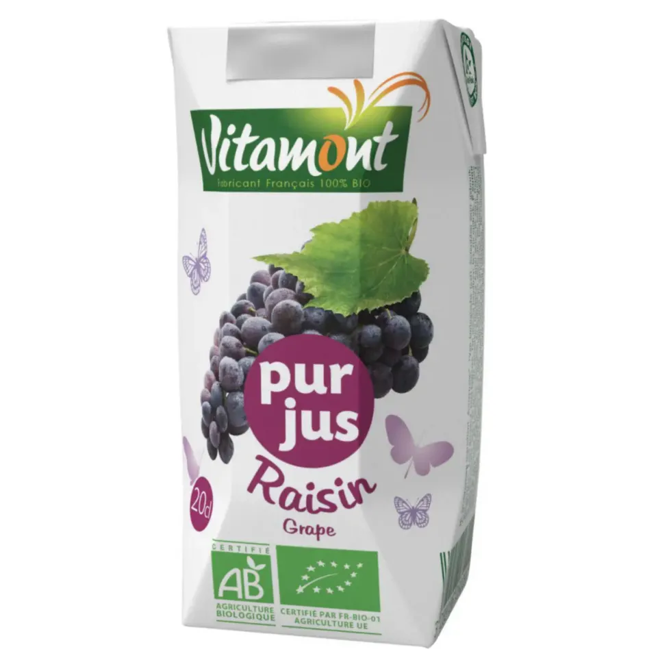 Pur jus de raisin rouge bio 6 x 20 cl