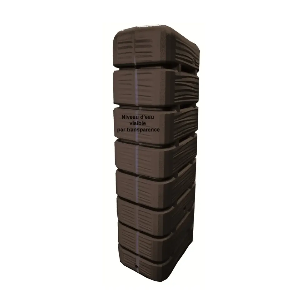 Récupérateur d’eau en plastique anthracite Bellijardin Dune - 320 L