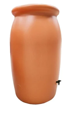 Récupérateur d’eau Toscane coloris orange en terre cuite Bellijardin - 2000 L