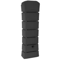 Récupérateur à eau mural anthracite Bellijardin® Latitude - 300 L