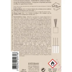 Recharge Cèdre pour bouquets parfumés Esteban - 250 ml