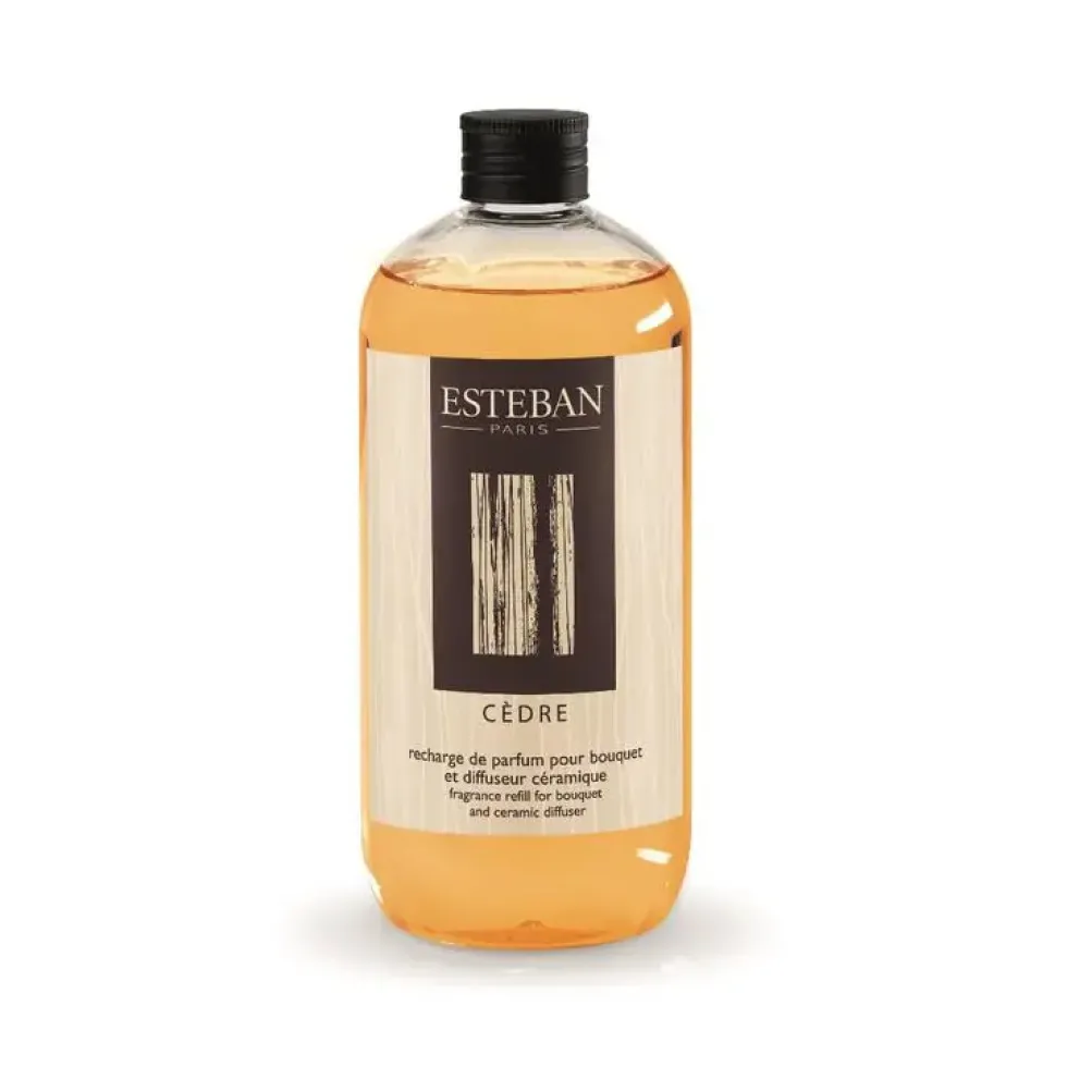 Recharge Cèdre pour bouquets parfumés Esteban - 500 ml