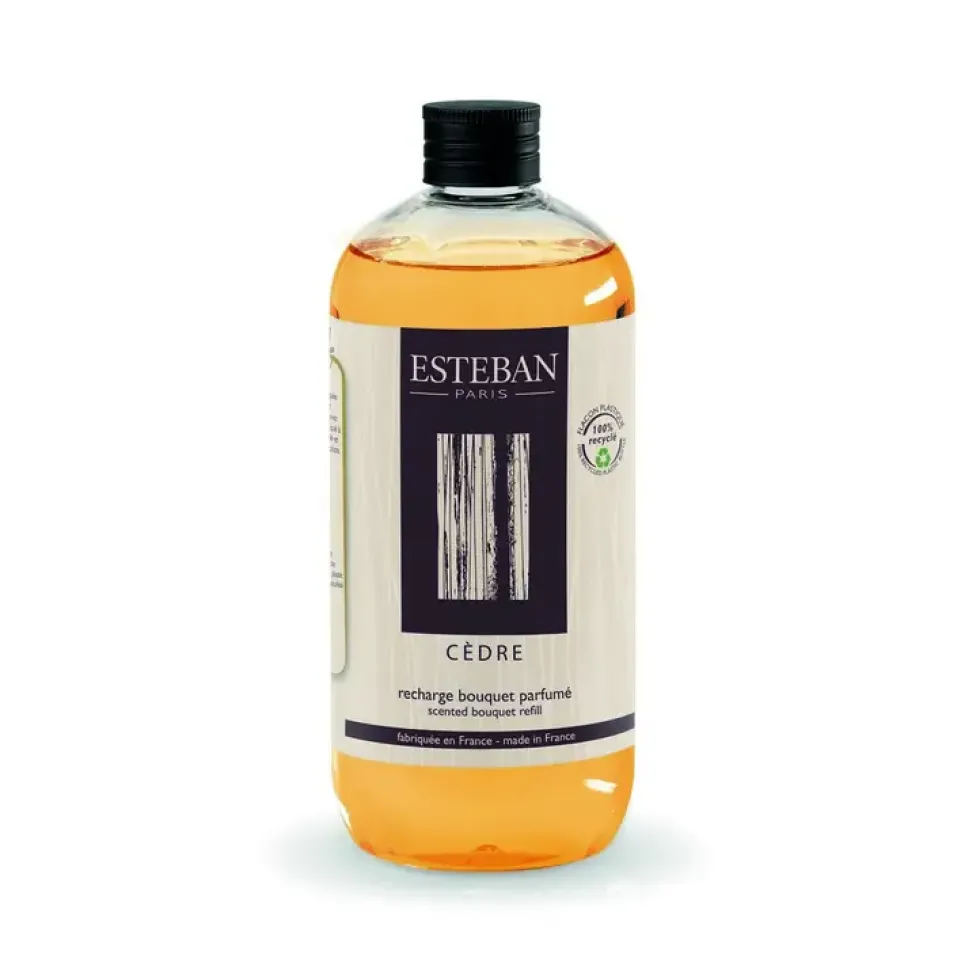 Recharge Cèdre pour bouquets parfumés Esteban - 500 ml