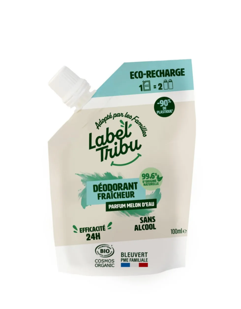 Recharge de déodorant fraicheur bio Label Tribu - 100 ml