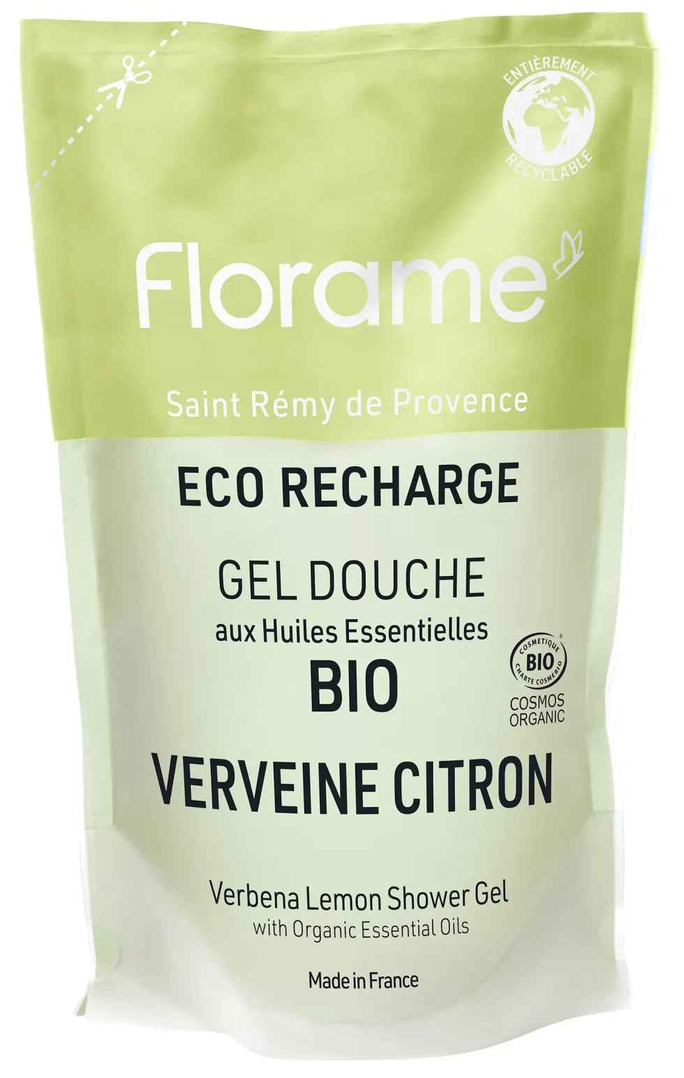 Recharge de gel douche verveine citron Florame - 700 ml