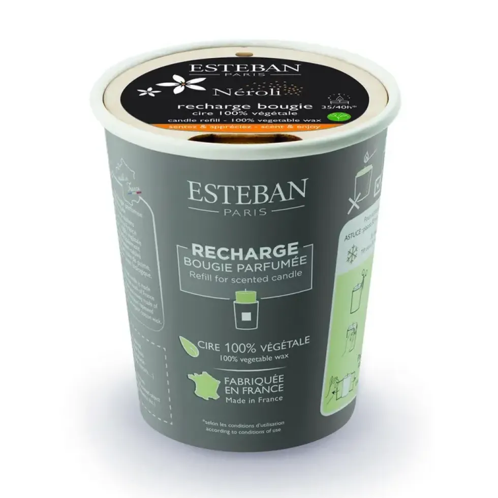 Recharge pour bougies parfumées Néroli Esteban - 180 g