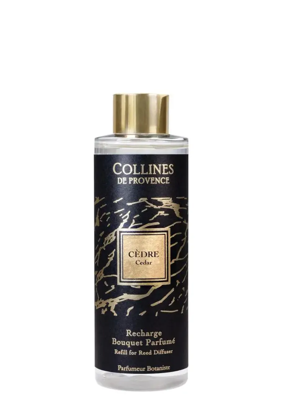 Recharge pour bouquet parfumé noir Collines de Provence Fleurs & Ecorces rose noire - 200 ml