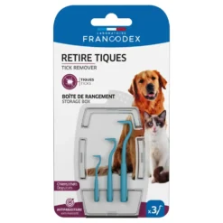 Retire Tiques pour chien et chat - 2 pièces