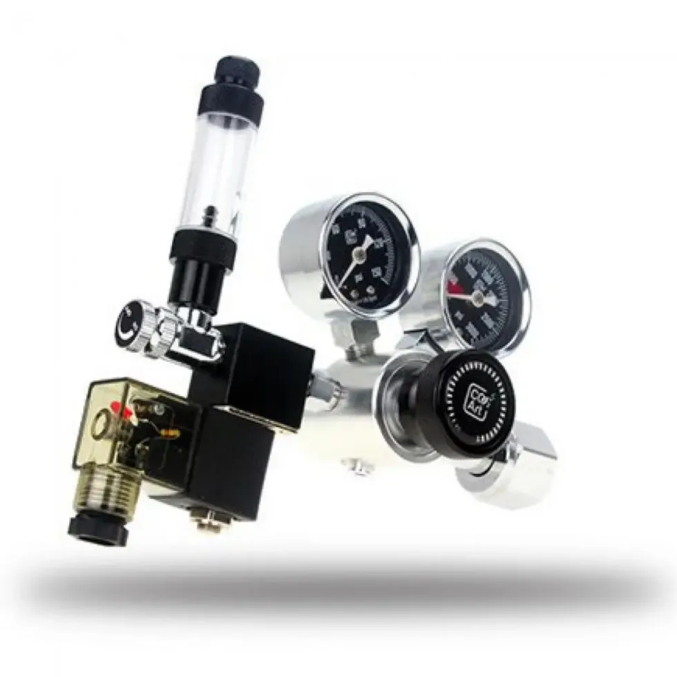 Régulateur CO2 aquarium double étape avec solénoïde intégré - CO2ART Série PRO-SE
