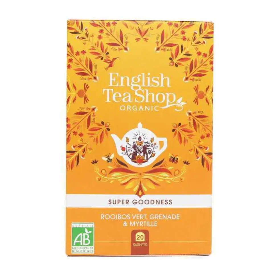 Rooibos vert, grenade et myrtille bio English Tea Shop - 20 sachets