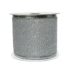 Ruban argent en polyester - 270 x 6,30