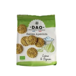 Sablés bio à la crème et à l’oignon Dao - 100 g