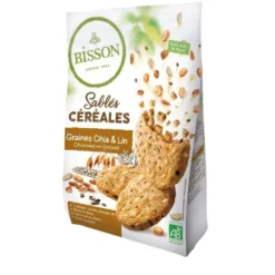 Sablés céréales graines de chia et lin bio - 200 g