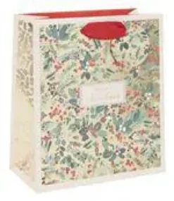 Sac cadeau cartonné motif Noël Pictura moyen modèle M