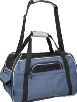 Sac de transport pour chien coloris bleu Flamingo Gisel - 48 x 25 x 33 cm
