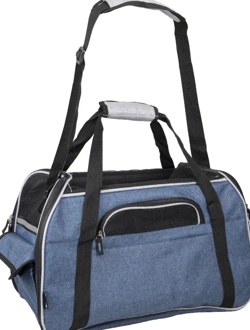 Sac de transport pour chien coloris bleu Flamingo Gisel - 48 x 25 x 33 cm