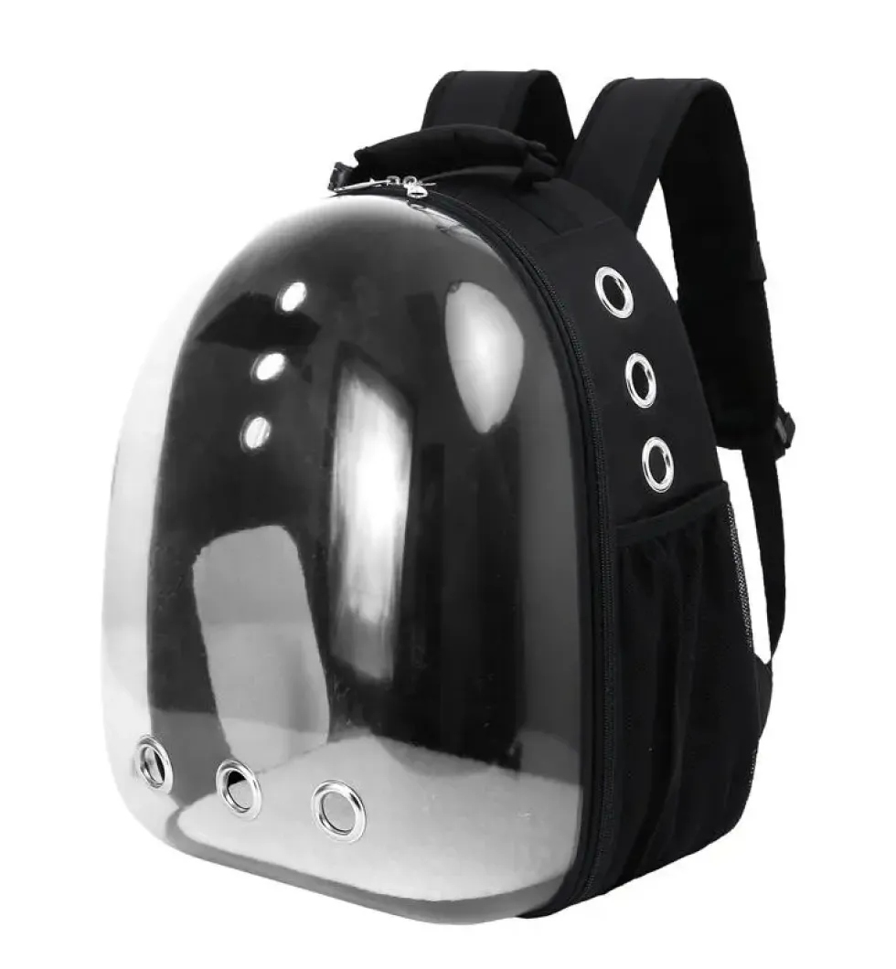 Sac à dos bulle pour chien coloris transparent Wouapy