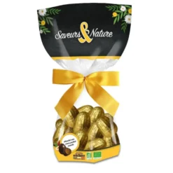 Sachet d’œufs au praliné enrobés de chocolat noir bio Saveur & Nature - 150 g