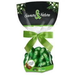 Sachet d’œufs au praliné enrobés de chocolat au lait bio Saveur & Nature - 150 g