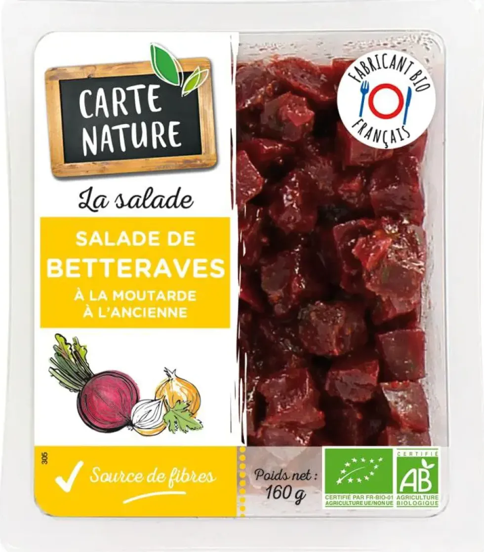 Salade de betterave moutarde à l'ancienne Carte Nature - 160g