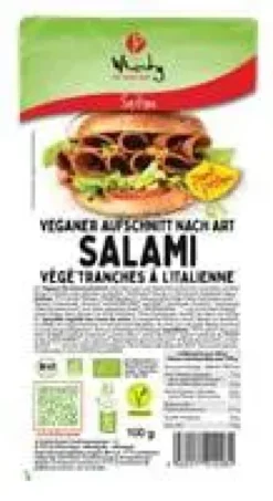 Salami végétarien bio tranches à l’italienne Wheaty - 100 g