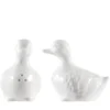 Salière en porcelaine blanche forme Canard - 8 x 5 x 9 cm