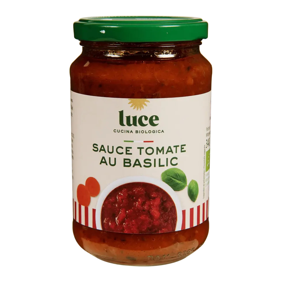 Sauce tomate basilic bio Luce - 340 g