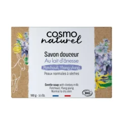 Savon Ânesse Patchouli/ Ylang Ylang bio Étui 100 g bleu