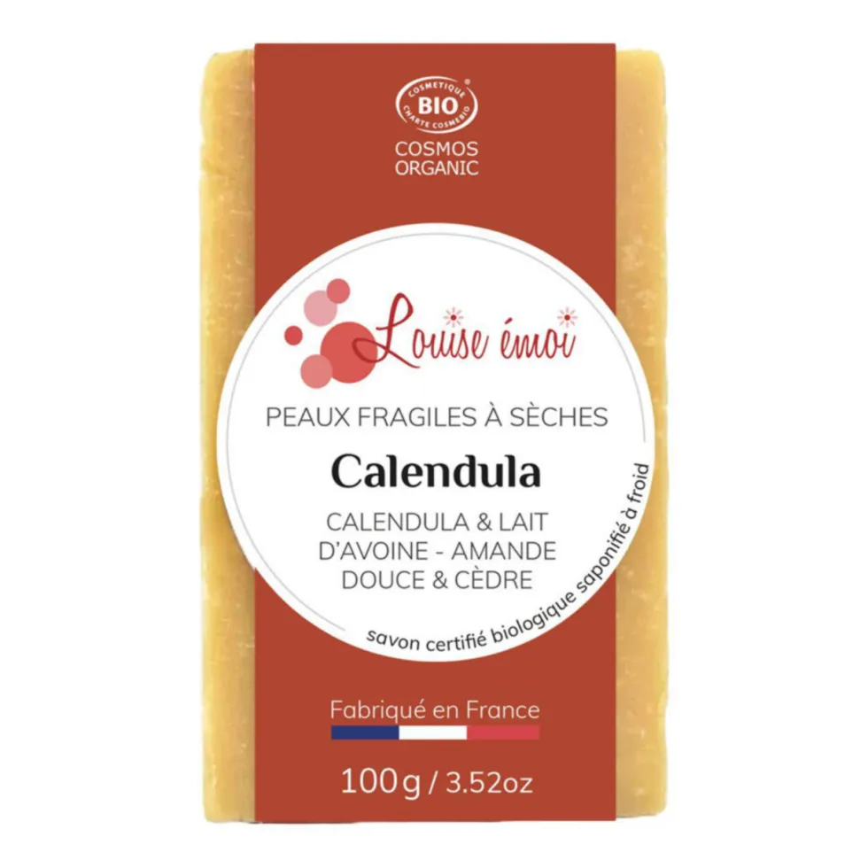 Savon solide "Calendula" huile d'amande douce et calendula - 100g