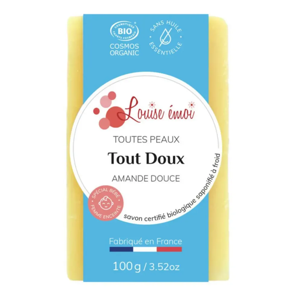 Savon solide "Tout doux" huile d'amande douce sans huile essentielle - 100g