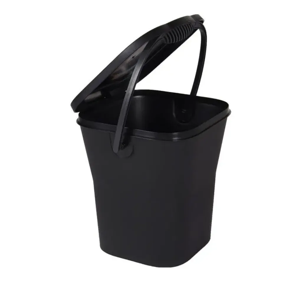 Seau à compost gris foncé - 6L