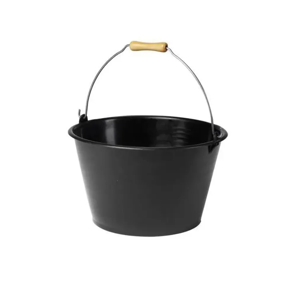 Seau à veau coloris noir avec poignée - 15,5L
