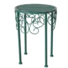 Sellette d’appoint en métal bleu Louisa grand modèle - Ø 30 x H 38 cm