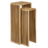 Sellette haute en bois recyclé marron Yonker - 35 x 25 x 80 cm
