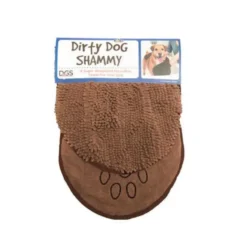 Serviette de toilettage marron - 33 x 79 cm