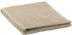 Serviette invité en coton coloris galet Vivaraise Bora - 50 x 30 cm