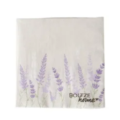 Serviettes en papier motif Lavande x20 - 16,5 x 16,5 cm