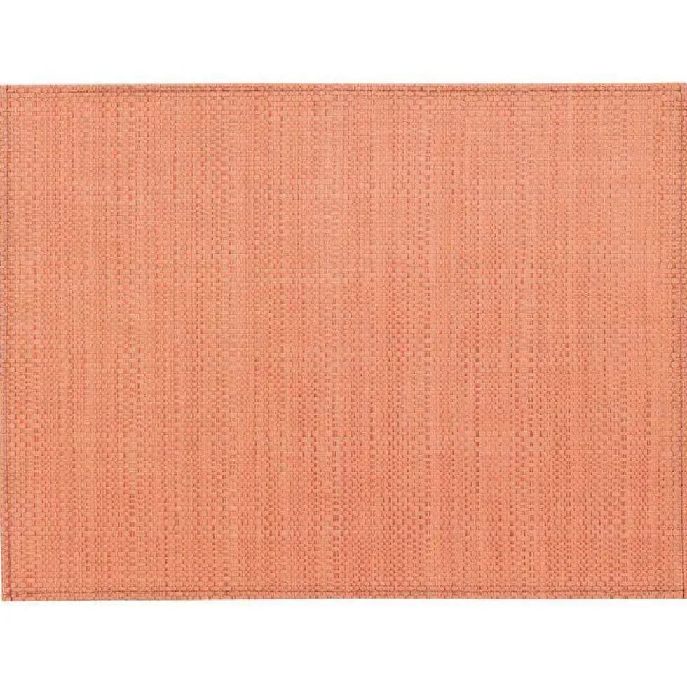 Set de table Canna coloris orange en polyester - 33 x 45 cm
