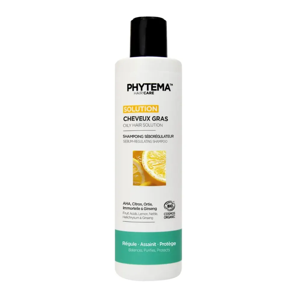 Shampoing séborégulateur cheveux gras Laboratoire Phytema - 250 ml