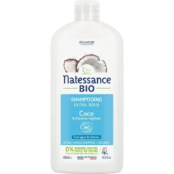 Shampooing extra-doux coco bio et kératine végétale Natessance - 500 ml