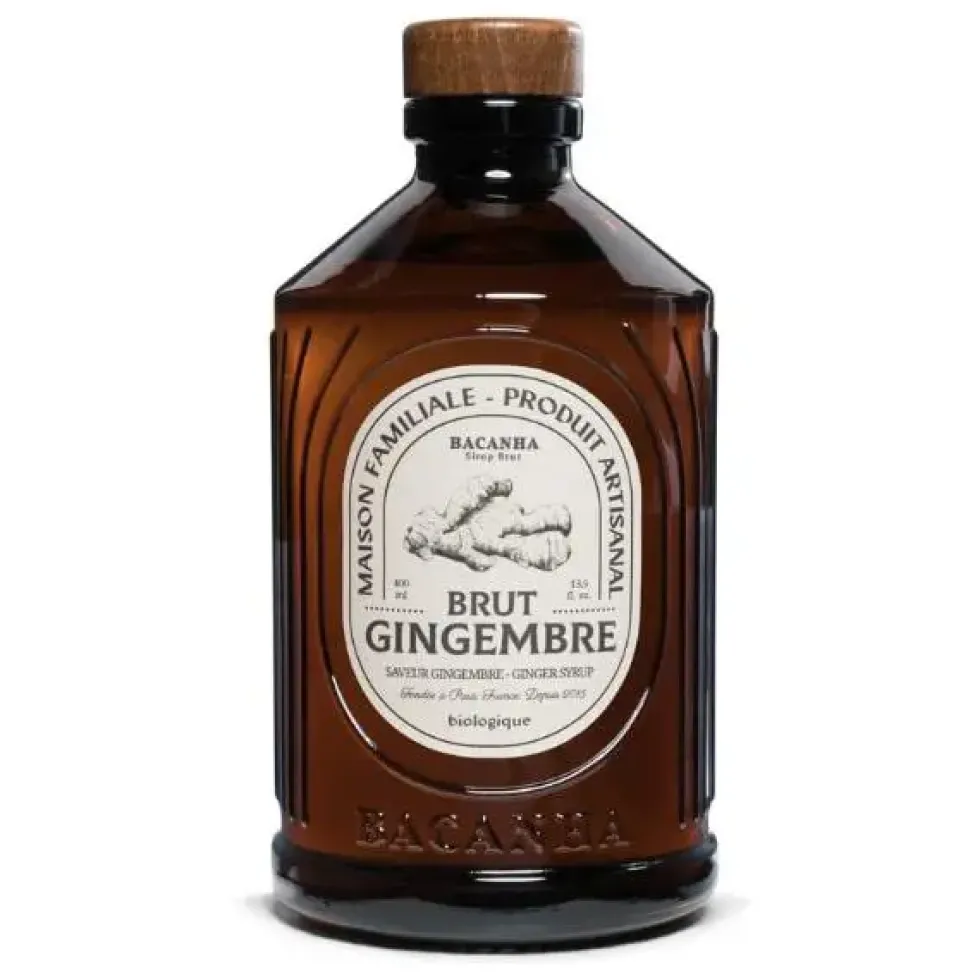 Sirop de gingembre brut bio Bacanha - 400 ml