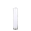 Soliflore en verre transparent Xandra - Ø 7 x H 30,5 cm